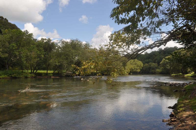 Horseshoe Bend Park public fishing in the Blue Ridge mountains of North Georgia