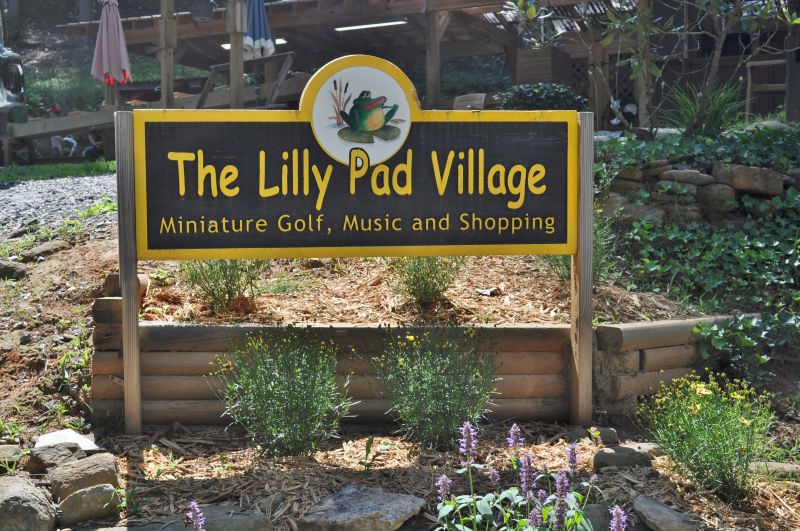 The Lilly Pad Fishing Pond in the Blue Ridge mountains of North Georgia