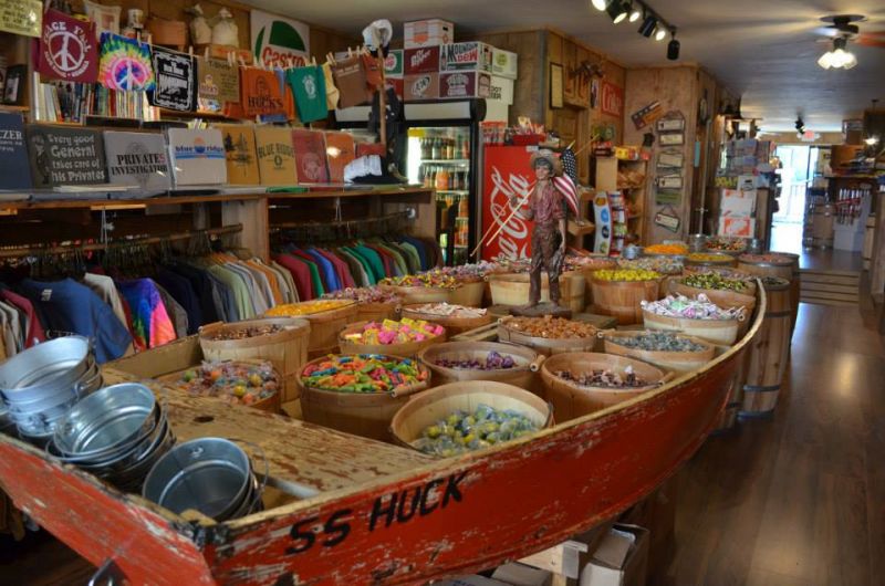 Hucks General Store specialty shop in the Blue Ride mountains of North Georgia